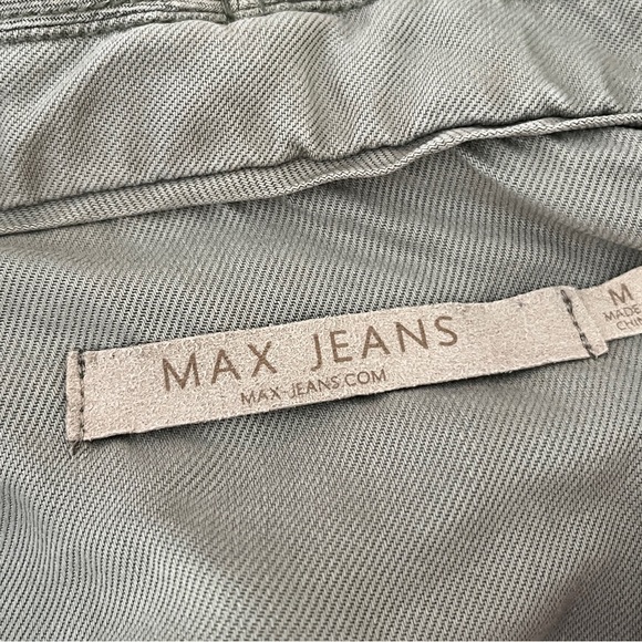 Max Jeans Jacket Size Medium Green - Picture 3 of 3